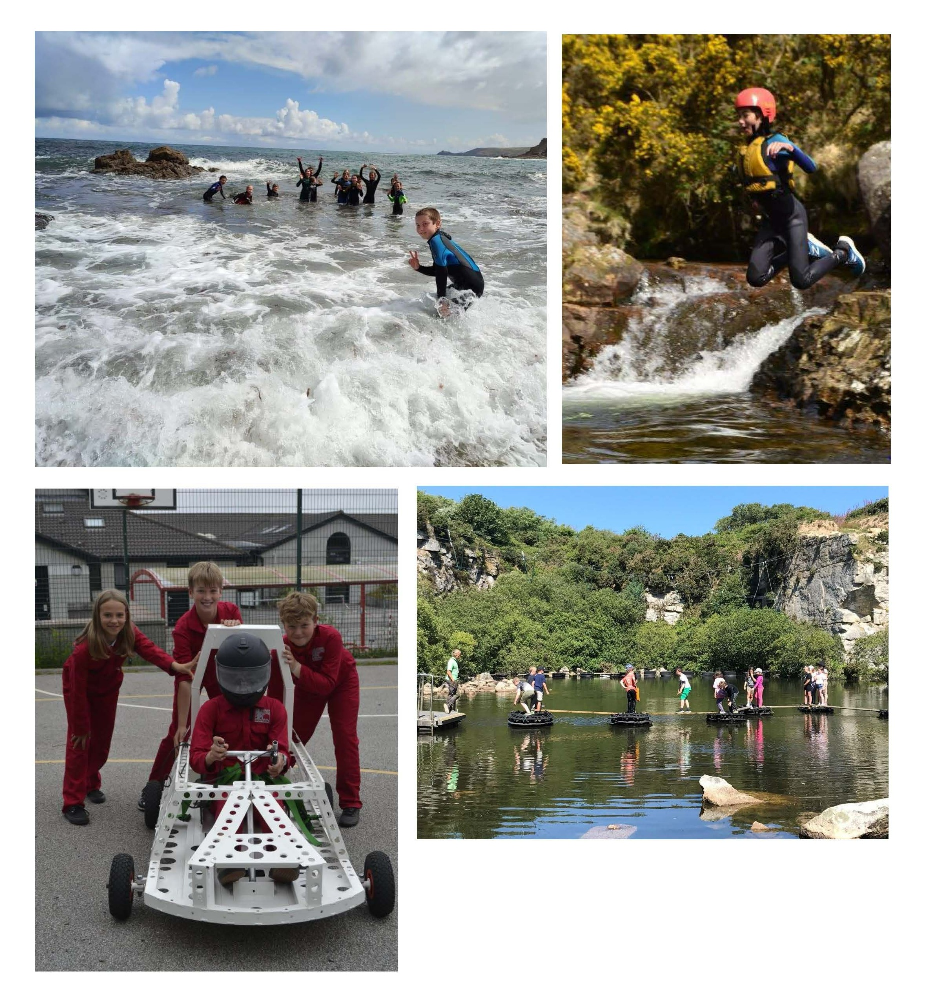 pictures showing some of the highlights of being at this school, some of the activites on offer - set 2
